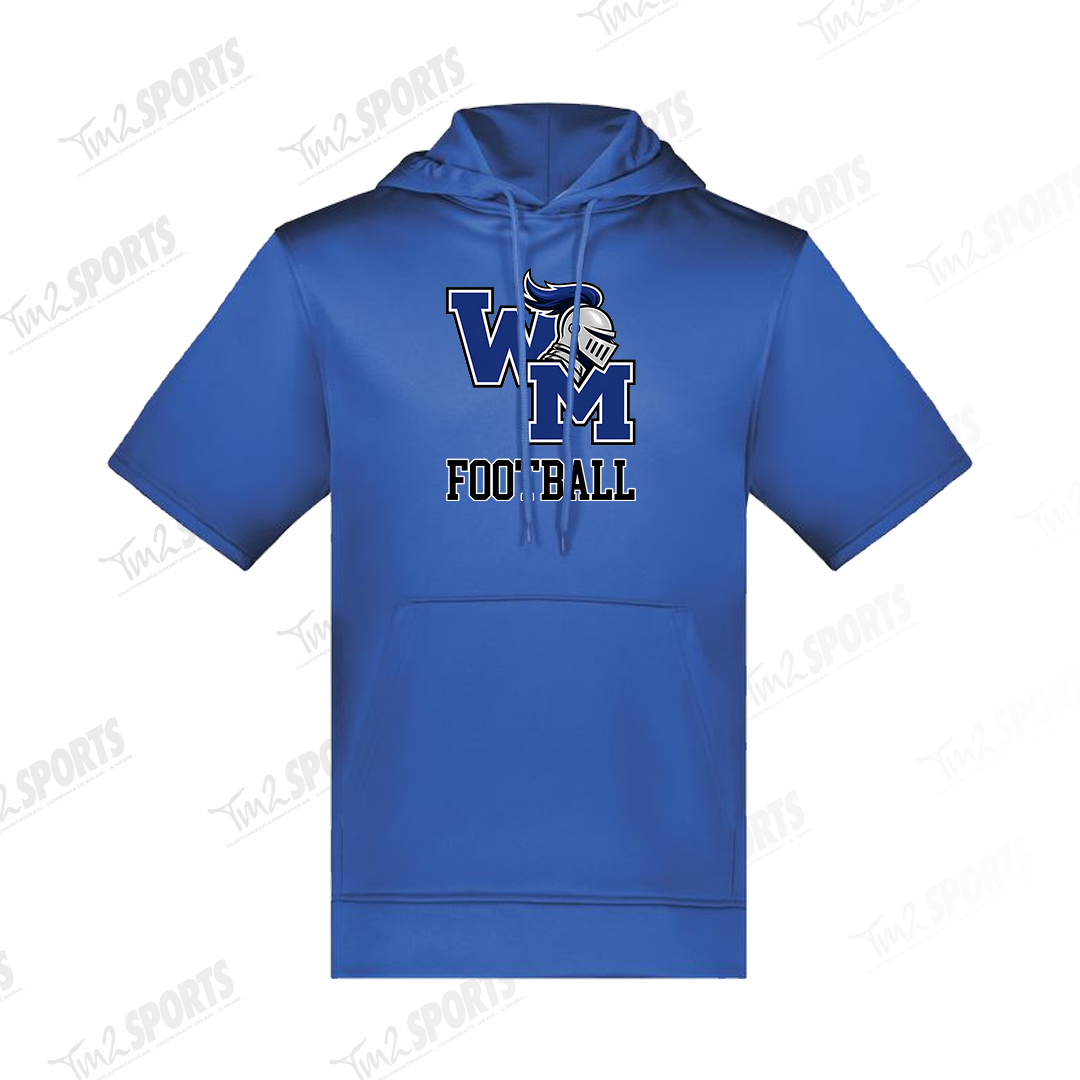 WMC26 - Wicking Fleece Short Sleeve Hoodie - Royal