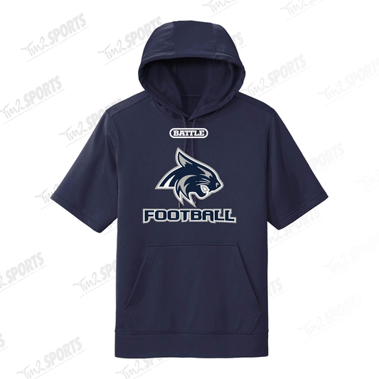 BISB26 - BATTLE Team Short Sleeve Hoodie - Navy