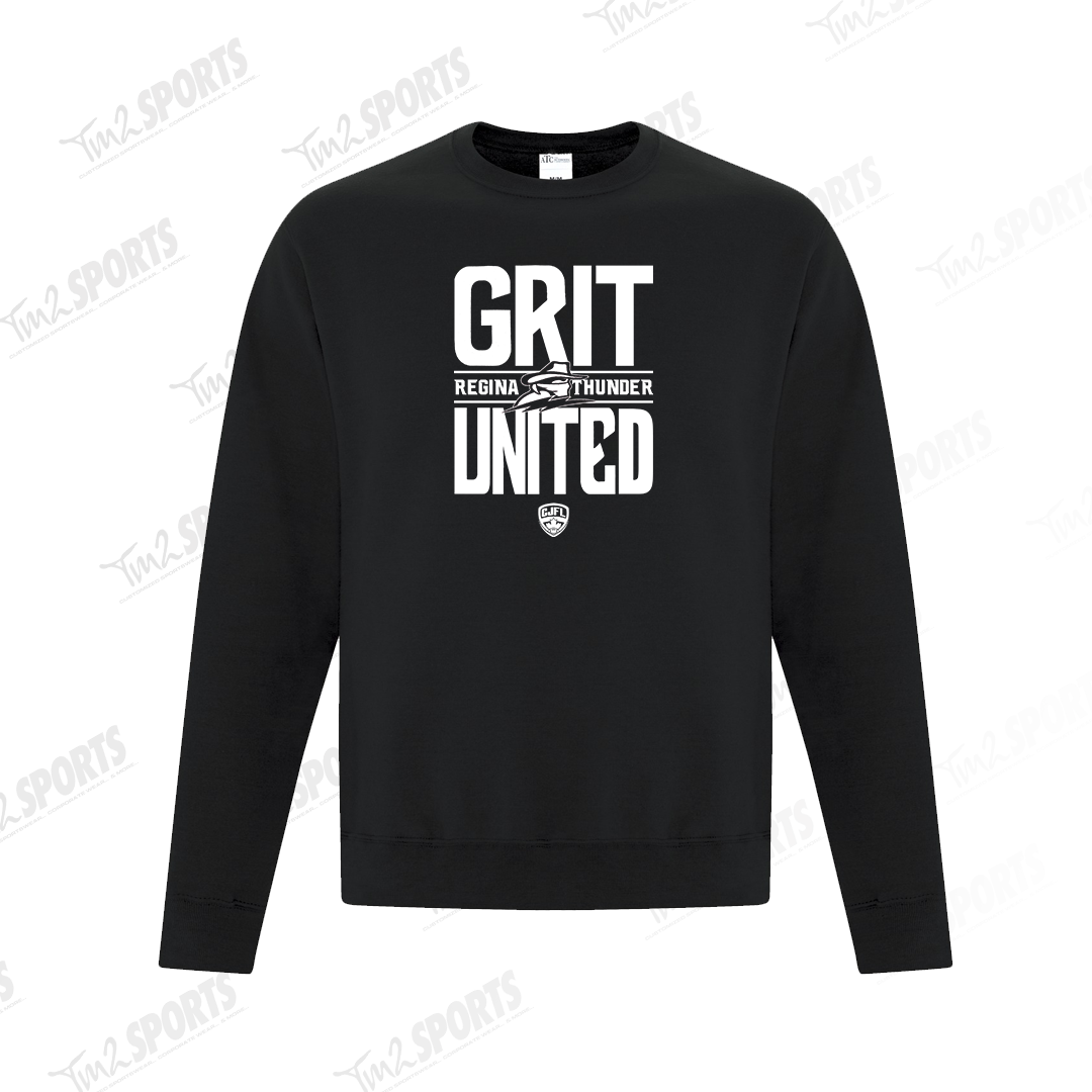 26RTFAN - *NEW GU* Fleece Crewneck Sweatshirt - Black
