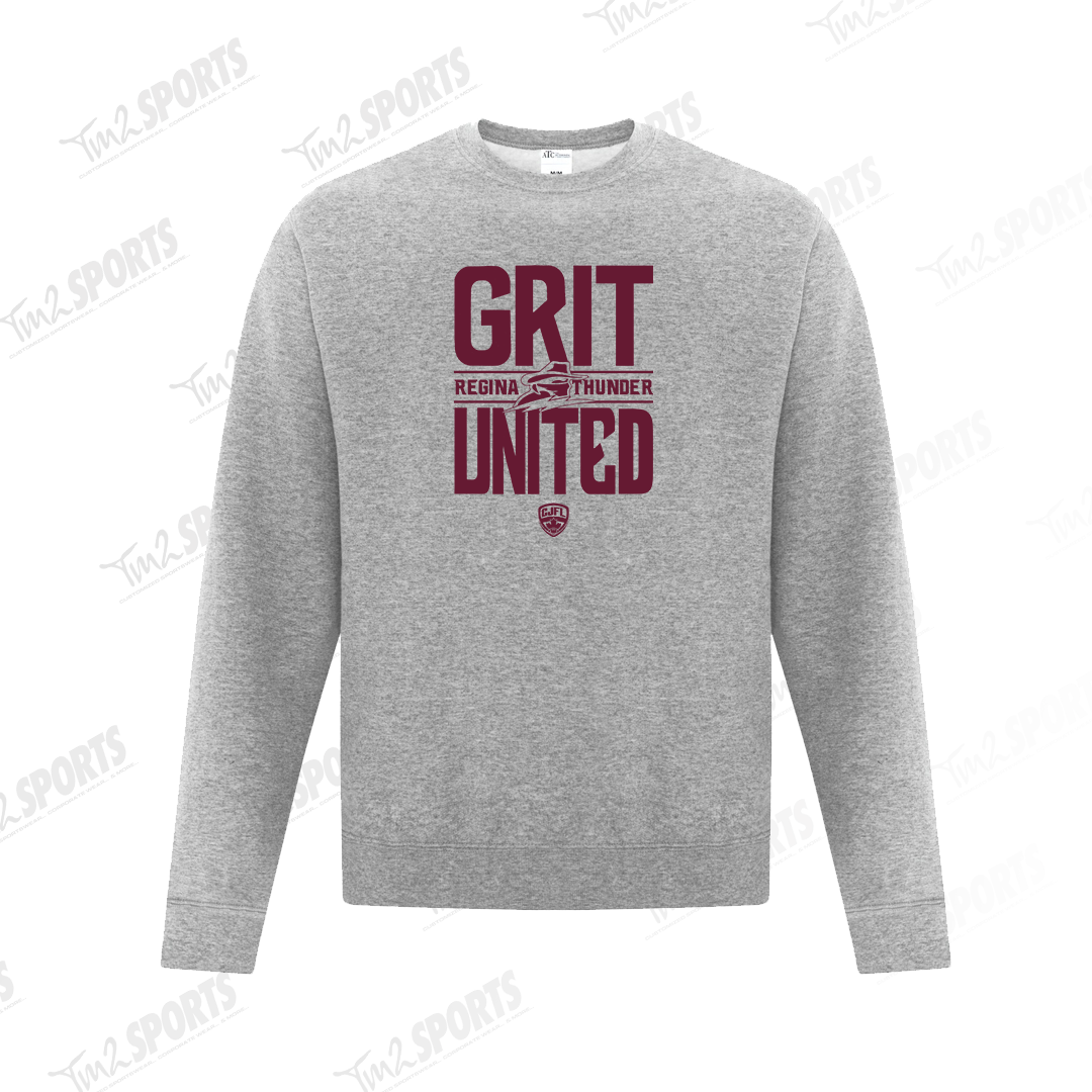 26RTFAN - *NEW GU* Fleece Crewneck Sweatshirt - Grey