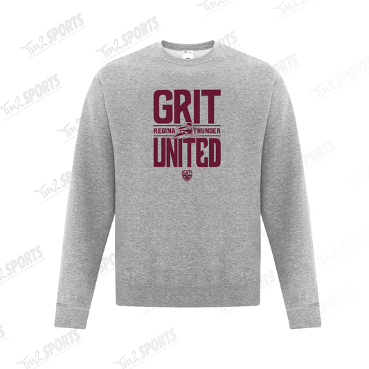 26RTFAN - *NEW GU* Fleece Crewneck Sweatshirt - Grey