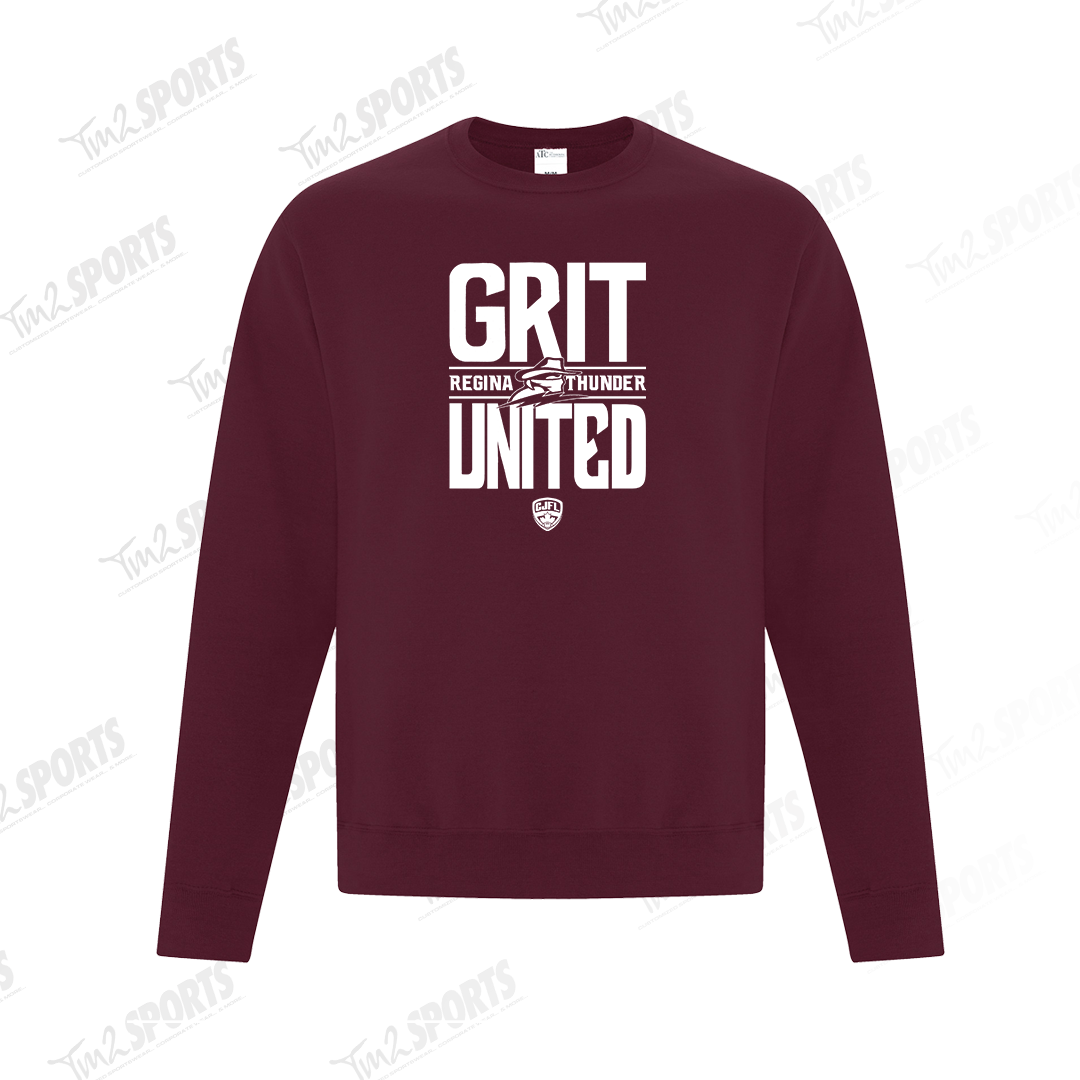 26RTFAN - *NEW GU* Fleece Crewneck Sweatshirt - Maroon