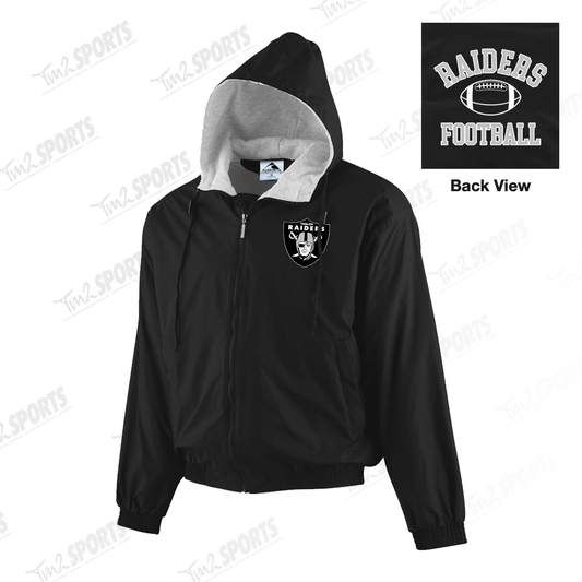 KRAI25 - Hooded Taffeta Jacket/Fleece Lined - Black