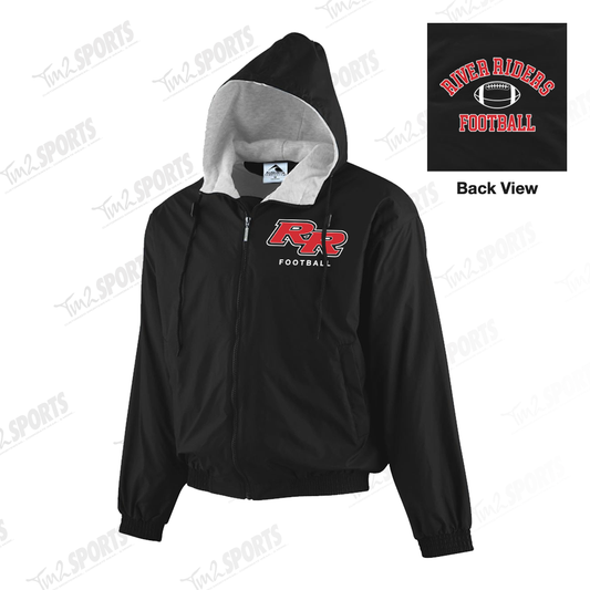 KPARR25 - Hooded Taffeta Jacket/Fleece Lined - Black