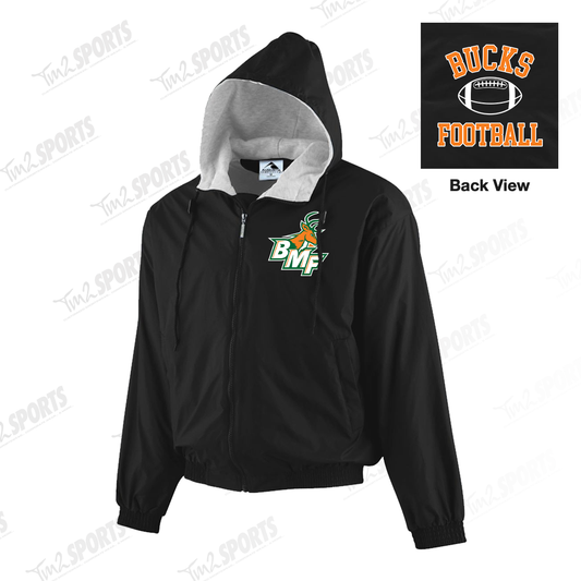 KBBU25 - Hooded Taffeta Jacket/Fleece Lined - Black