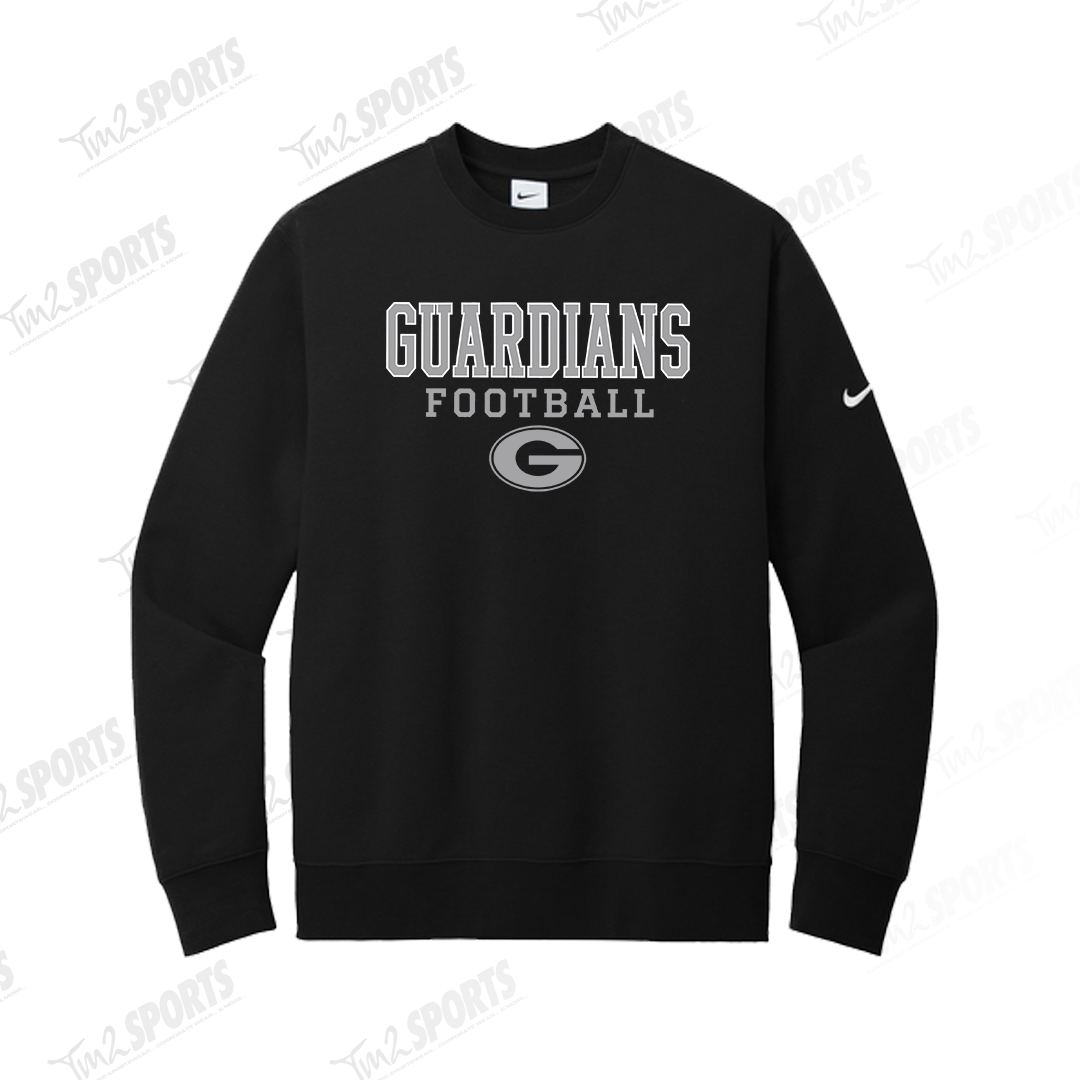 GUAR26  - Nike Club Fleece Crew - Black