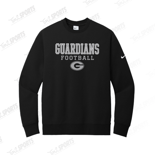 GUAR26  - Nike Club Fleece Crew - Black