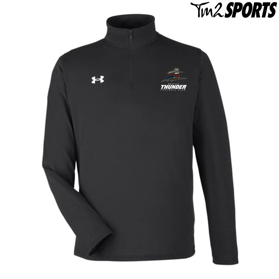 PLAY25 - Under Armour Men's Team Tech Quarter-Zip - Black