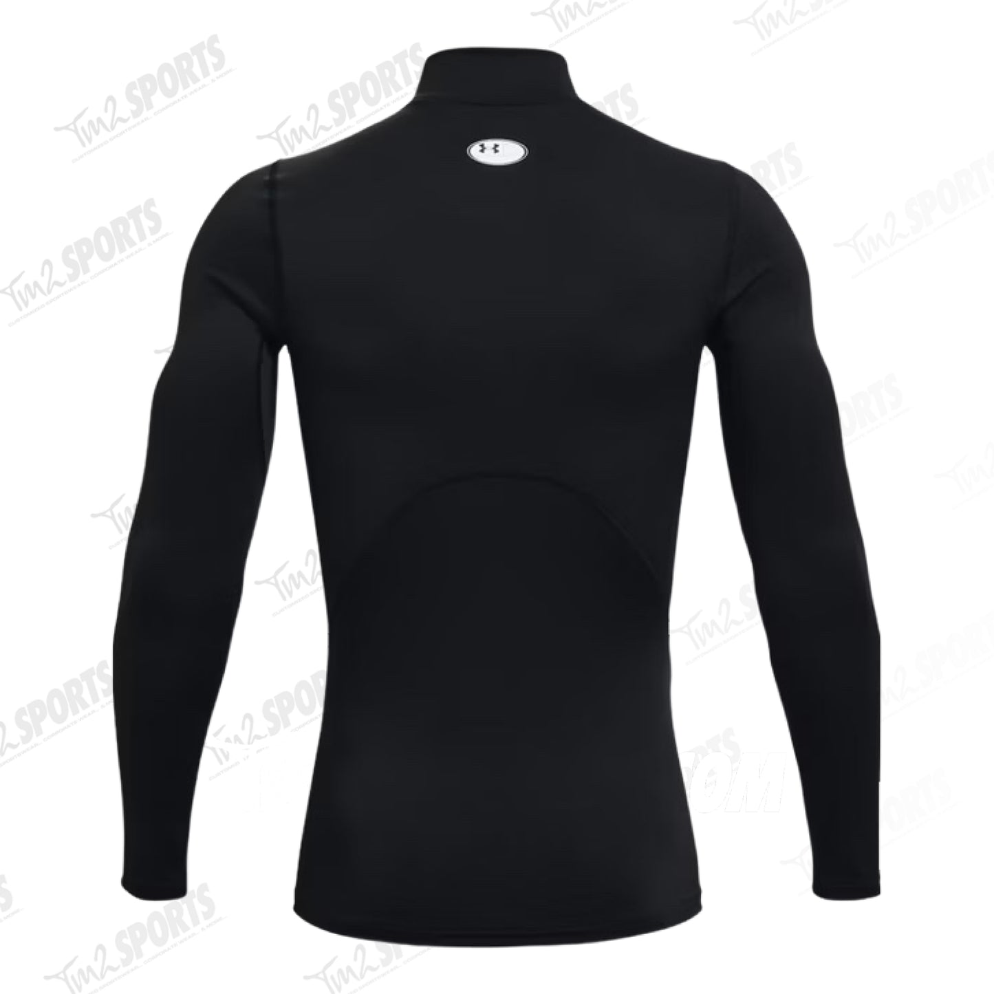 UA Coldgear Men's Compression Mock Long Sleeve - Black