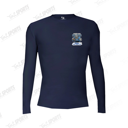 MJBU25 - Sport Pro-Compression Long Sleeve Shirt - Navy
