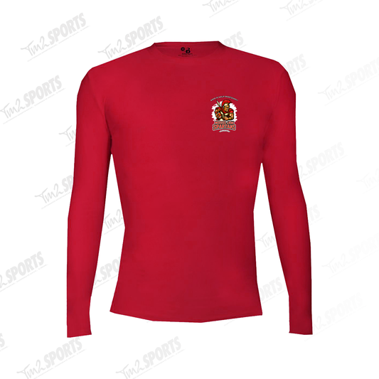 MJSP25 - Sport Pro-Compression Long Sleeve Shirt - Red