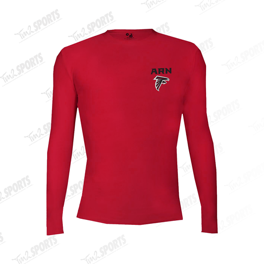 KARN25 - Sport Pro-Compression Long Sleeve Shirt - Red