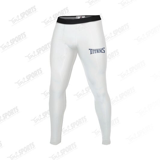KTIT25 - Pro-Compression Full Length Tights - White