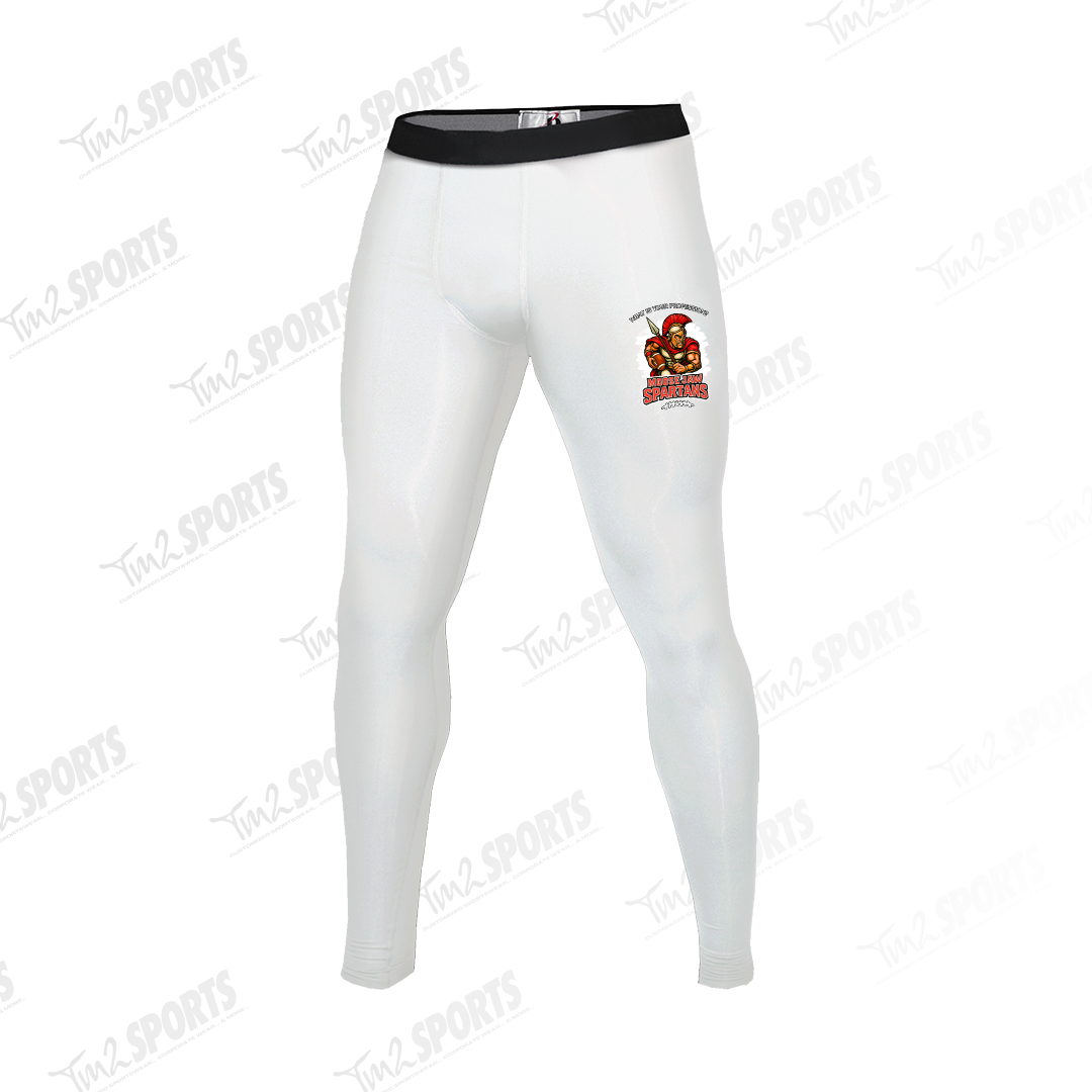 MJSP25 - Pro-Compression Full Length Tights - White