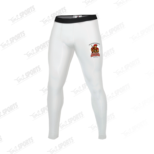 MJSP25 - Pro-Compression Full Length Tights - White