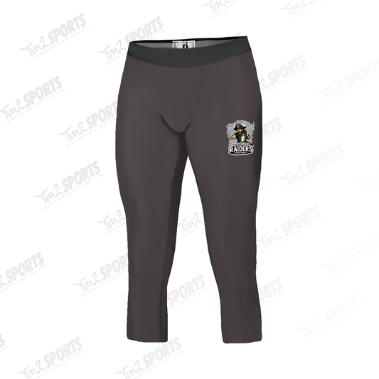 MJRA25 - Compression Tights Calf Length - Grey