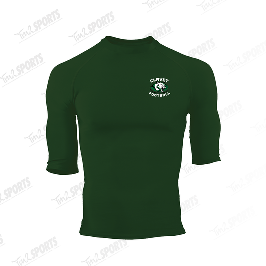 KCLA25 - Pro Compression 1/2 Sleeve Crew - Green