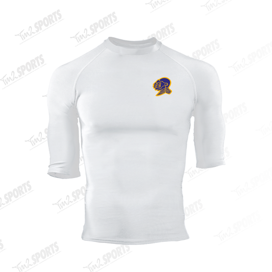 KLB25 - Pro Compression 1/2 Sleeve Crew - White