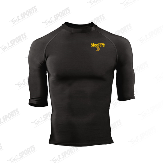 KSTE25 - Pro Compression 1/2 Sleeve Crew - Black