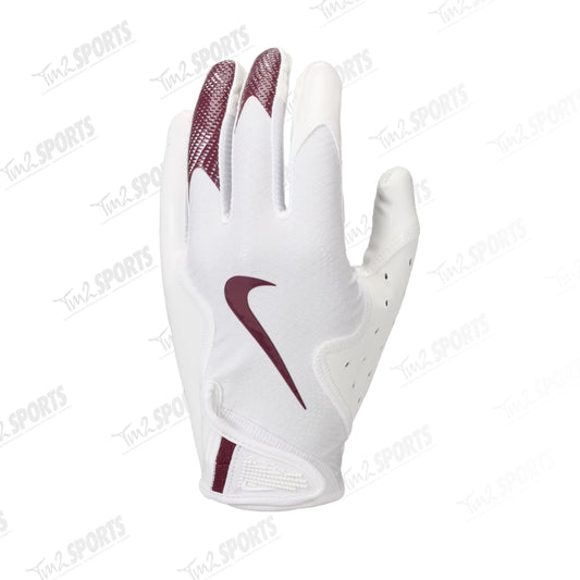 Nike Vapor Jet 8.0 Football Gloves - White/Maroon