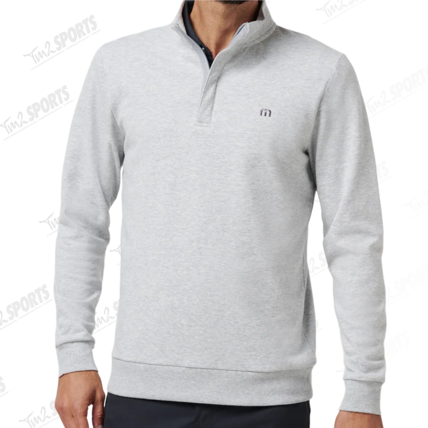 Travis Mathew Cloud Quarter Zip - Grey