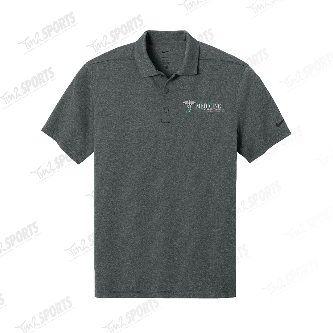 SMSC25 - Nike Dri-Fit Smooth Heather Polo - Anthracite Heather