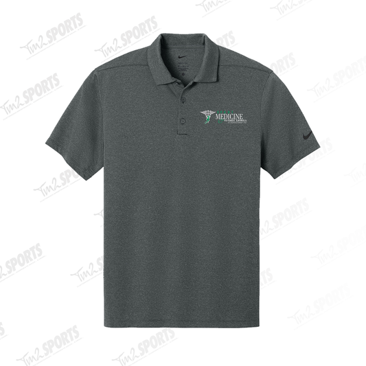 SMSC25 - Nike Dri-Fit Smooth Heather Polo - Anthracite Heather