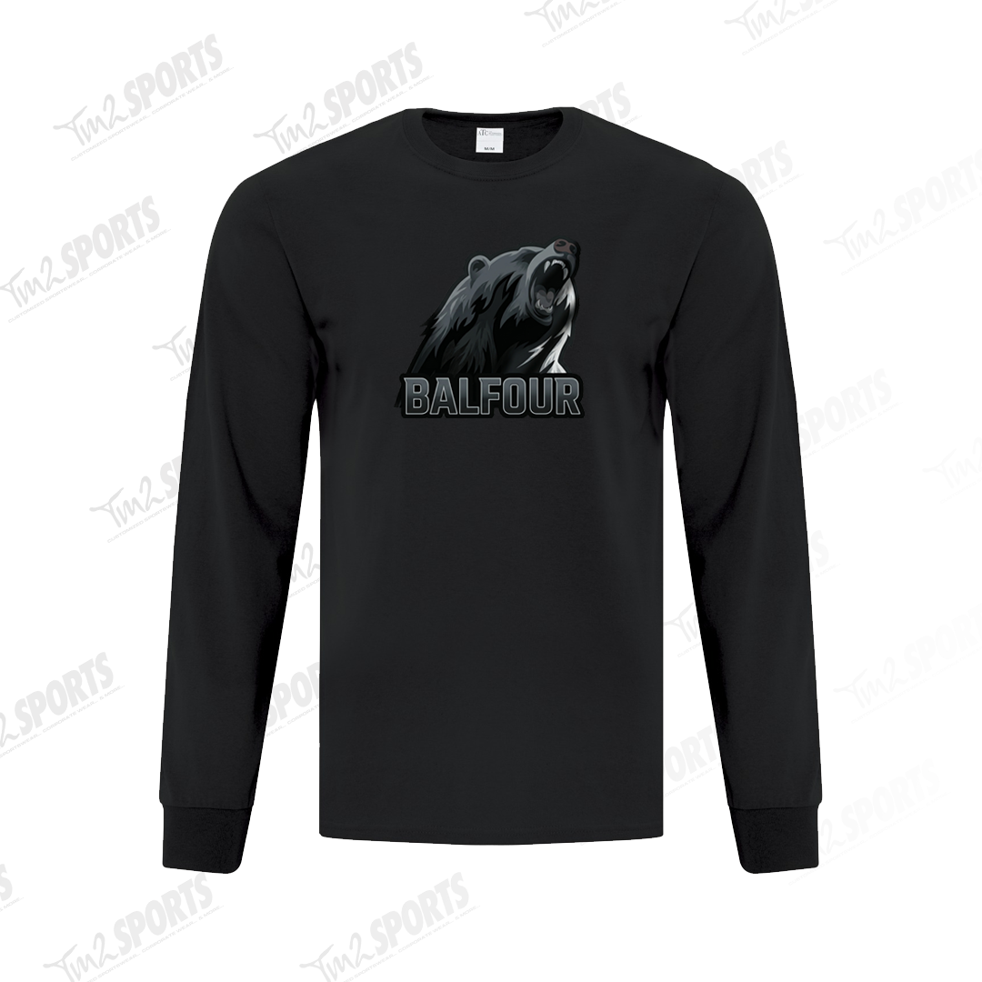 BALFC26 - Everyday Cotton Blend Long Sleeve Tee - Black