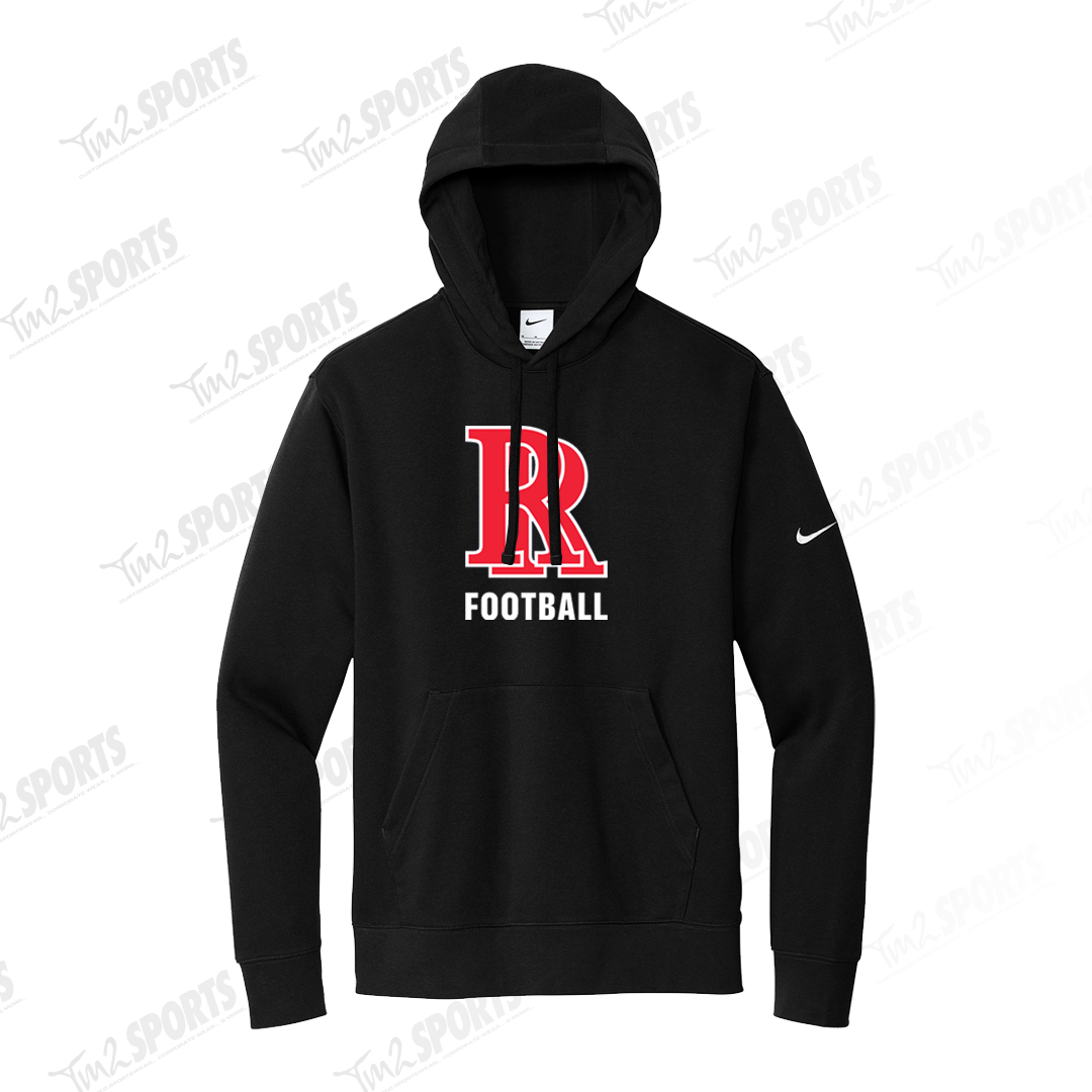 RIFF26 - Nike Club Fleece Sleeve Swoosh Pullover Hoodie - Black