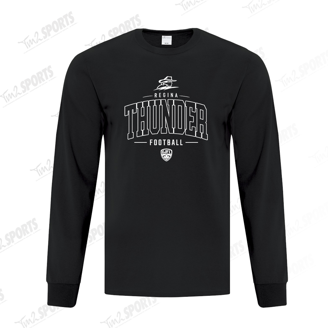 26RTFAN - *NEW HW* Cotton Blend Long Sleeve Tee - Black