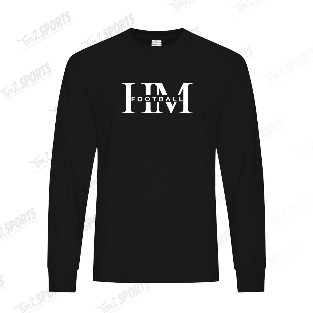 HMF26 - Everyday Cotton Blend Long Sleeve Tee - Black