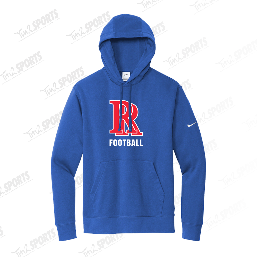 RIFF26 - Nike Club Fleece Sleeve Swoosh Pullover Hoodie - Royal
