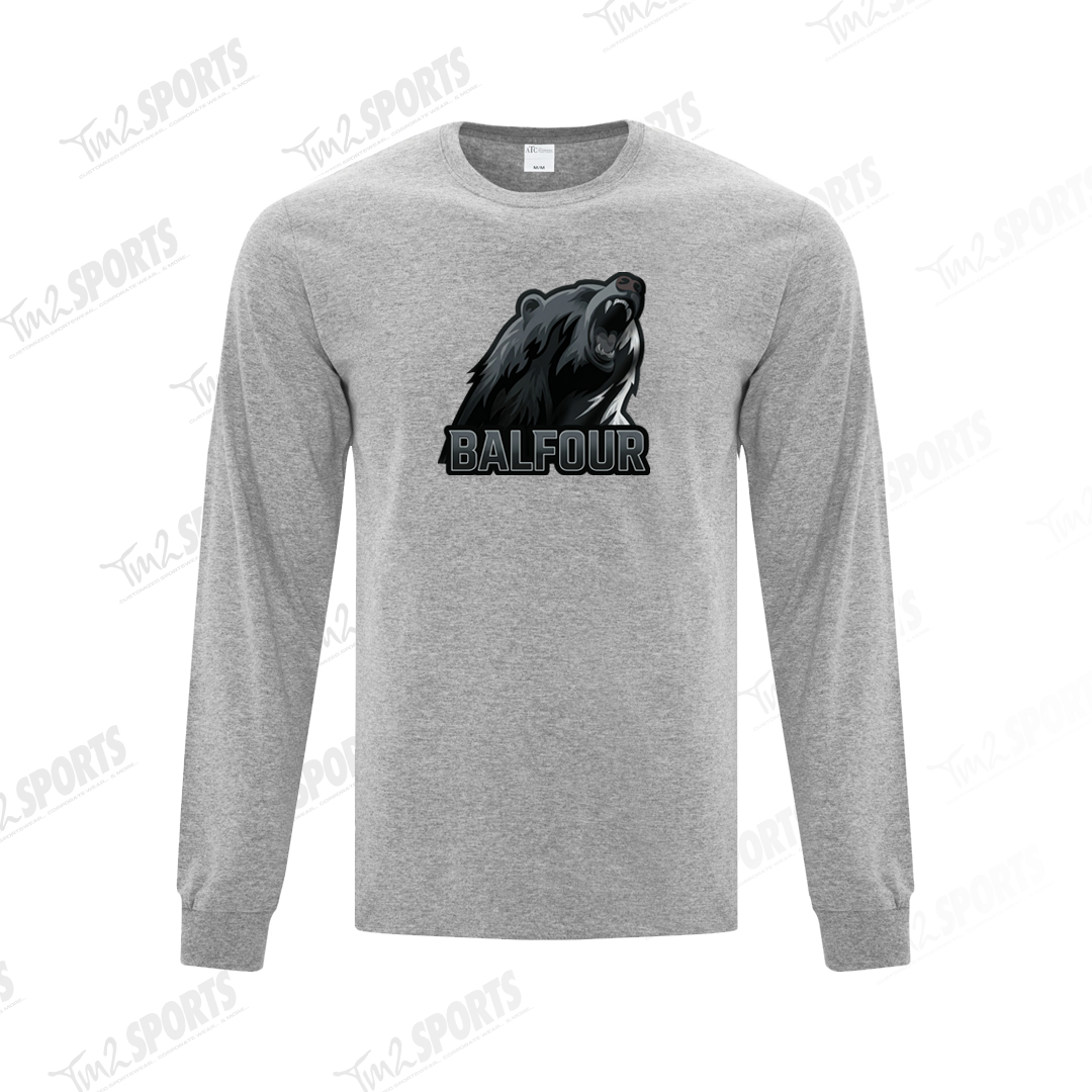 BALFC26 - Everyday Cotton Blend Long Sleeve Tee - Athletic Grey