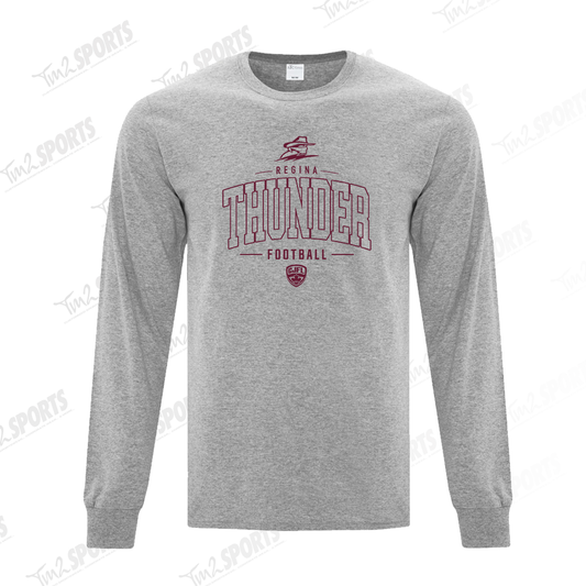 26RTFAN - *NEW HW* Cotton Blend Long Sleeve Tee - Grey