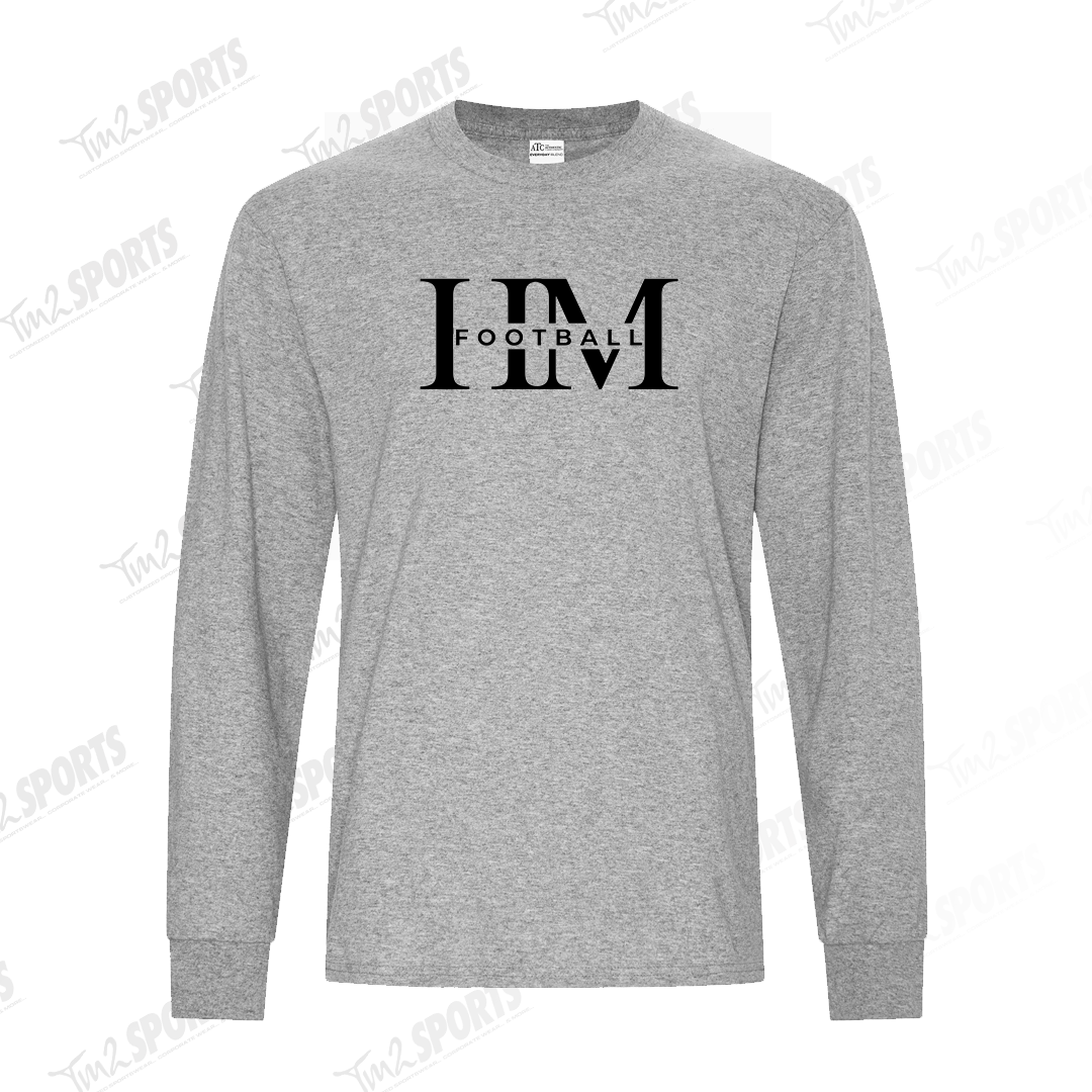 HMF26 - Everyday Cotton Blend Long Sleeve Tee - Athletic Grey