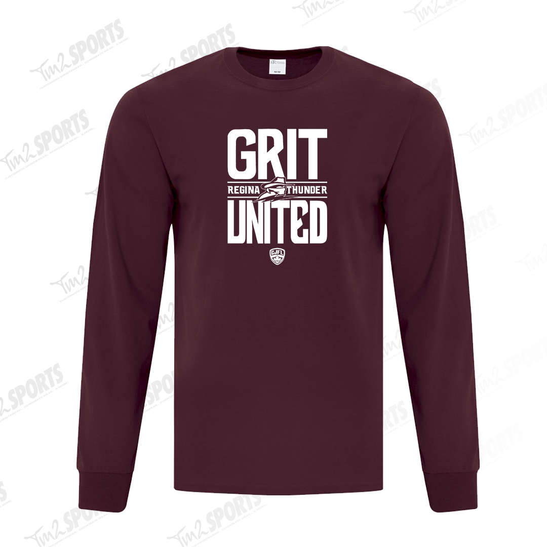 26RTFAN - *NEW GU* Cotton Long Sleeve Tee - Maroon