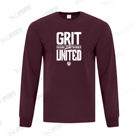26RTFAN - *NEW GU* Cotton Long Sleeve Tee - Maroon
