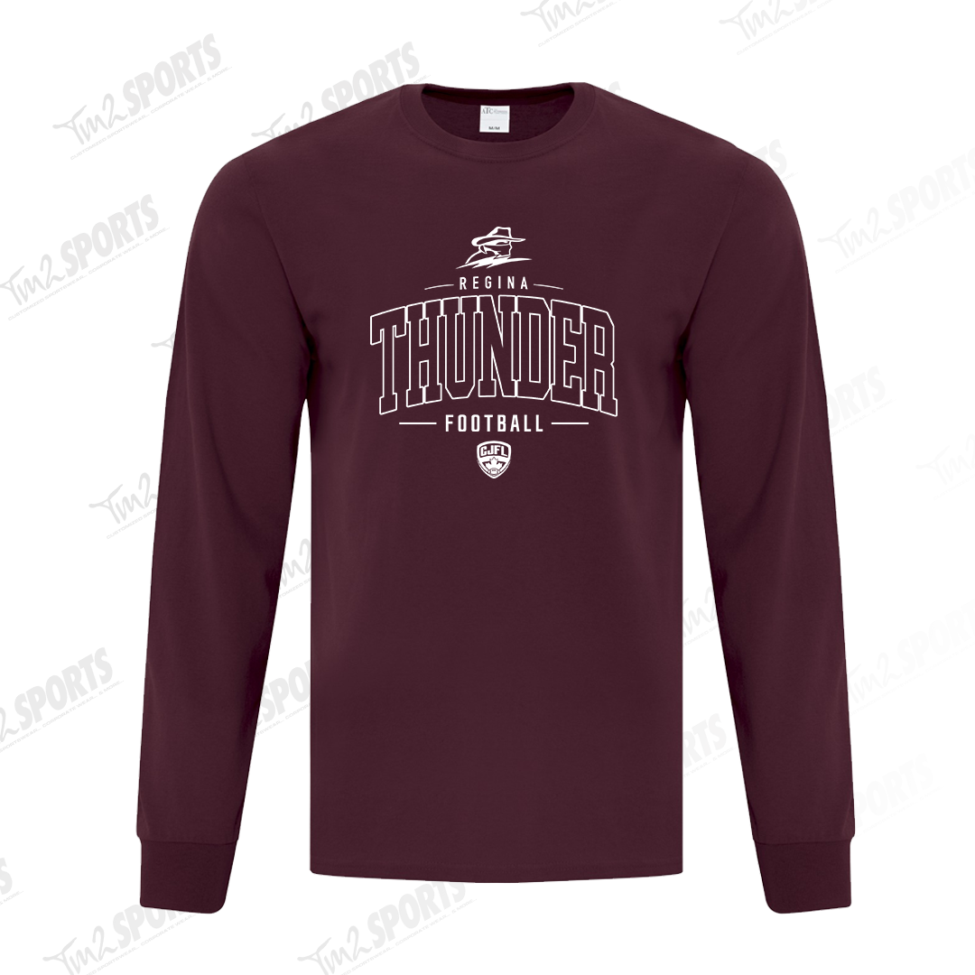 26RTFAN - *NEW HW* Cotton Long Sleeve Tee - Maroon