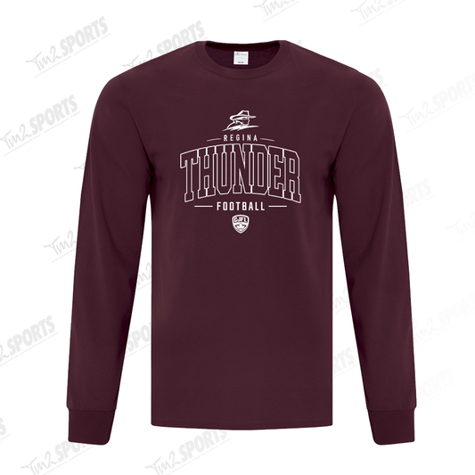 26RTFAN - *NEW HW* Cotton Long Sleeve Tee - Maroon