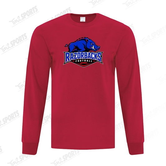 RAZ26 - Ringspun  Long Sleeve Tee - Red