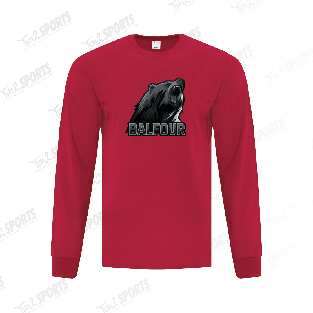 BALFC26 - Everyday Cotton Long Sleeve Tee - Red