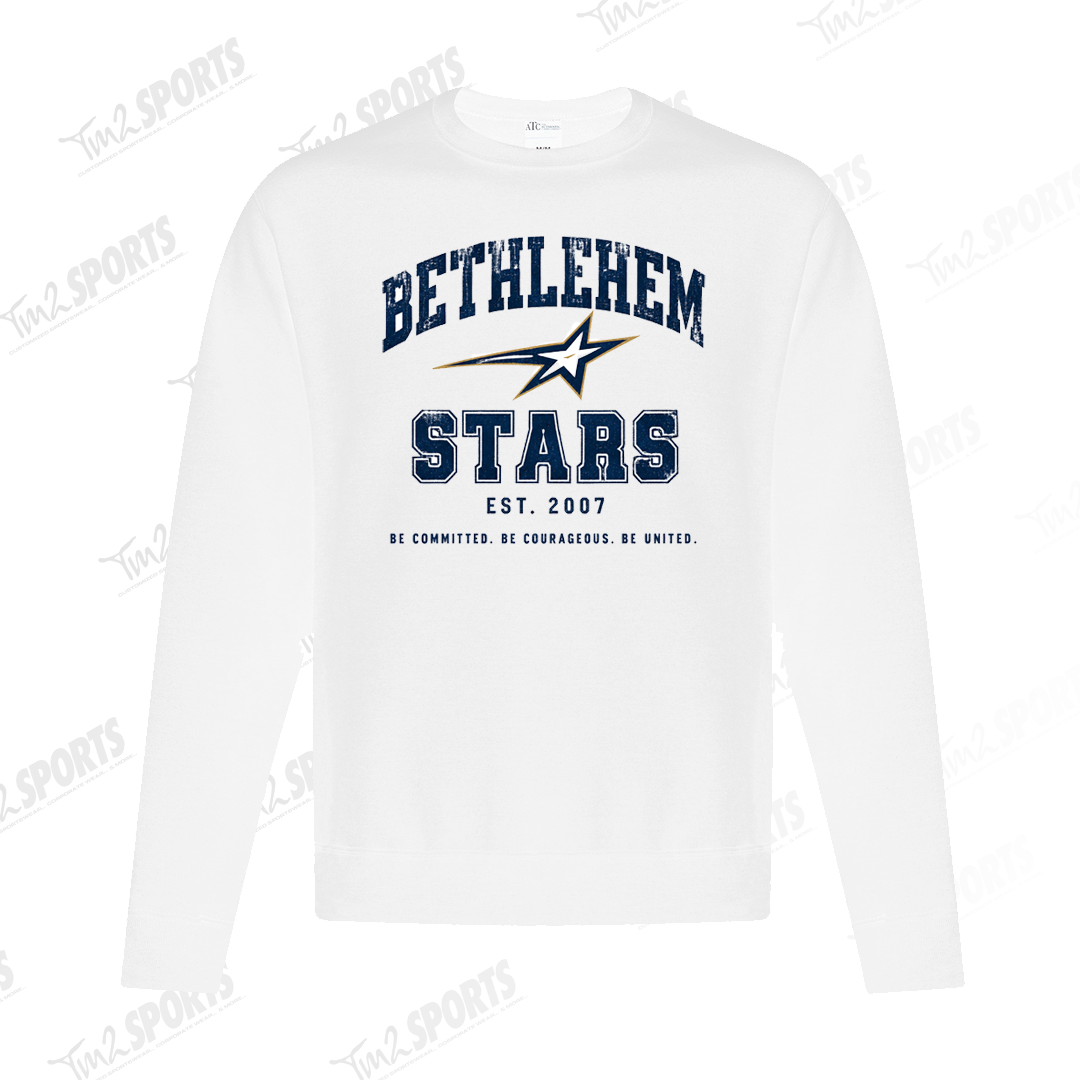 BETH26 - Everyday Fleece Crewneck Sweatshirt - White