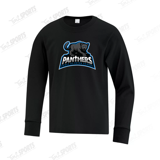 STSP25 - Cotton Blend Long Sleeve Tee - Black