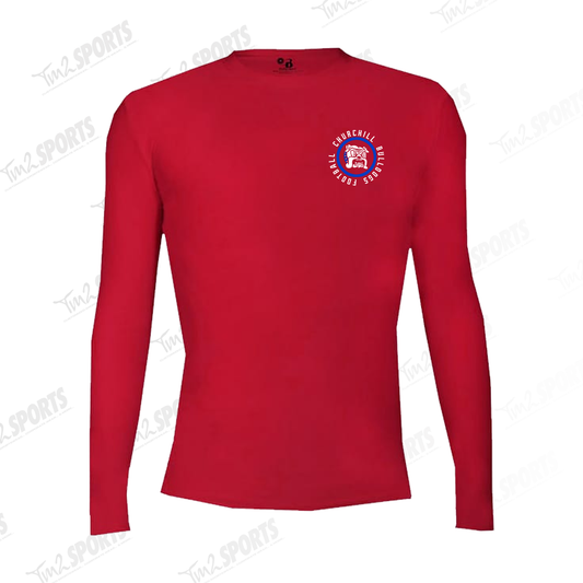 CHUR26 - Pro Compression Long Sleeve Crew - Red