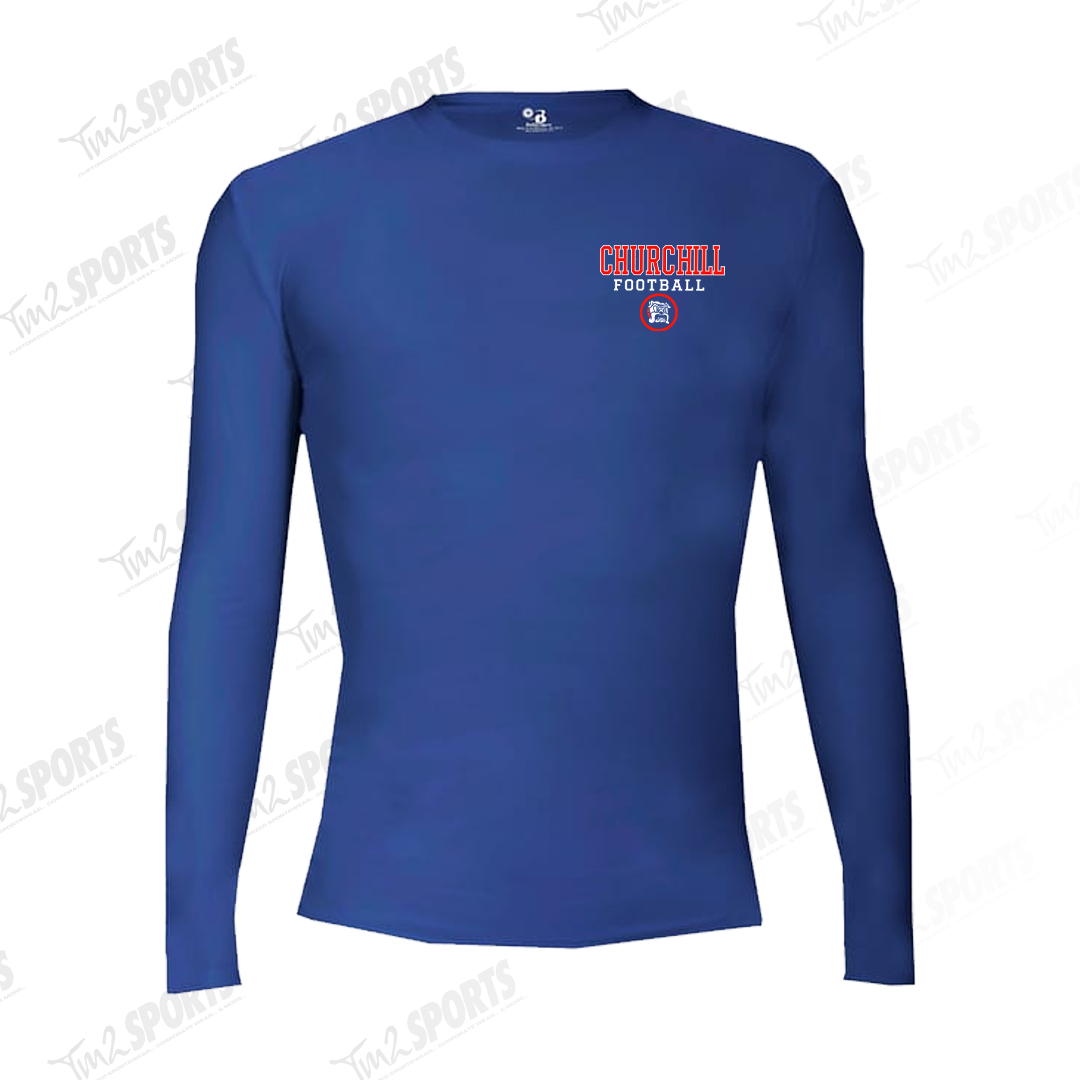 CHUR26 - Pro Compression Long Sleeve Crew - Royal