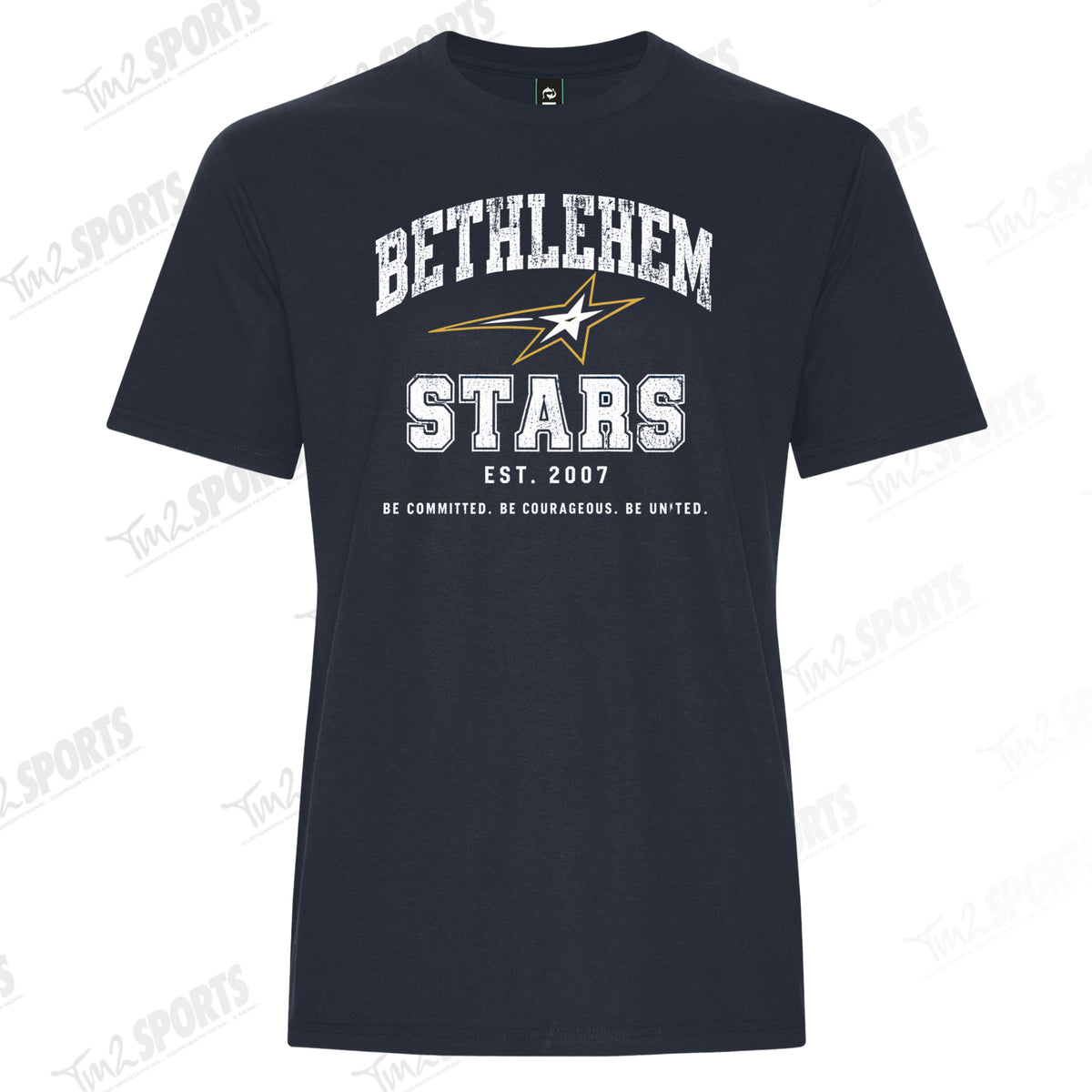 BETH26 - Koi Element Triblend Tee - Midnight Blue