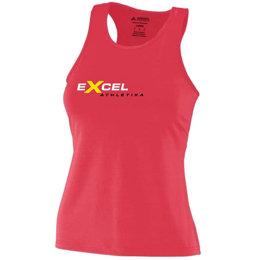 EX24 - Ladies Racerback Poly/Spandex Tank - Red