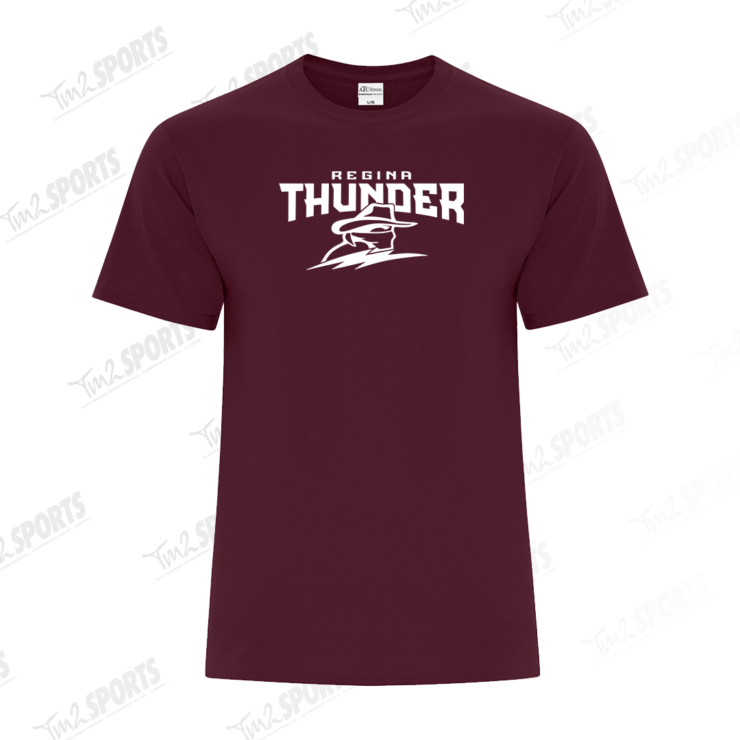 RTFAN25 - Cotton Blend Tee - Maroon New Logo