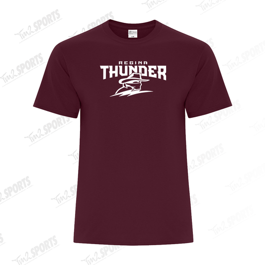 RTFAN25 - Cotton Blend Tee - Maroon New Logo