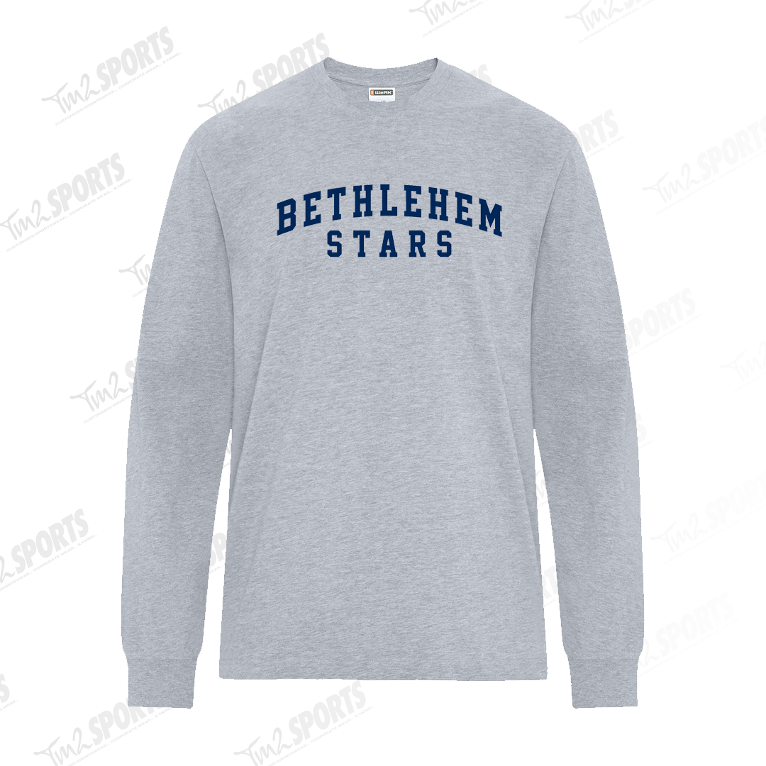 BETH26 - WERK Heavyweight Ring Spun Cotton Long Sleeve Tee - Grey